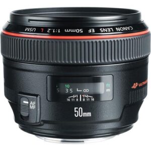 آفیش لنز کانون50fix-f1.2-L-usm
